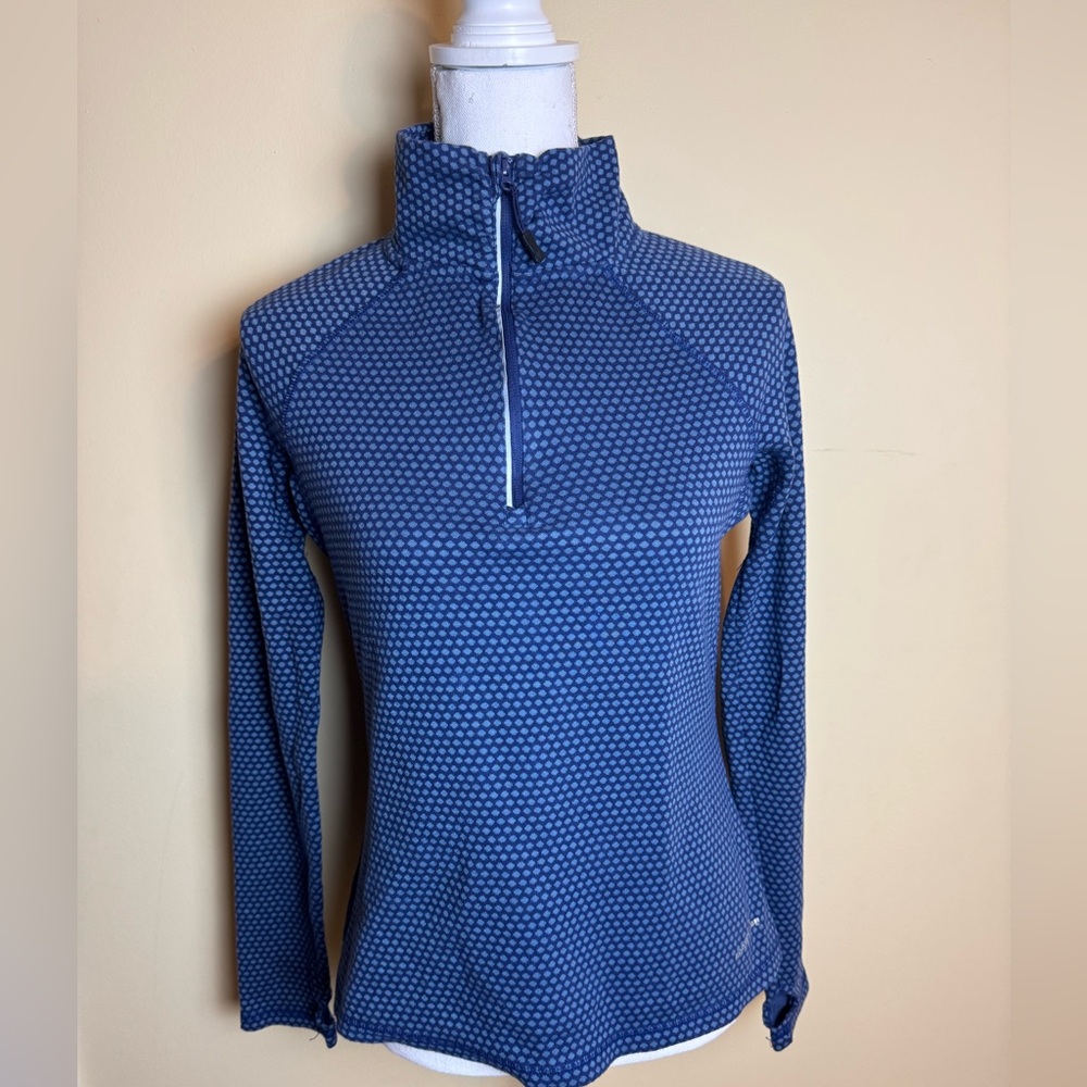 Eddie Bauer sweater Women's Medium Blue Quarter Zip Pullover